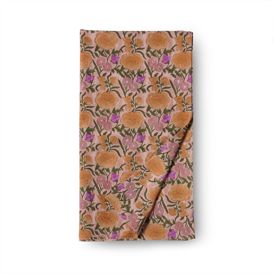 Nargis Rectangle Tablecloth in Old Rose